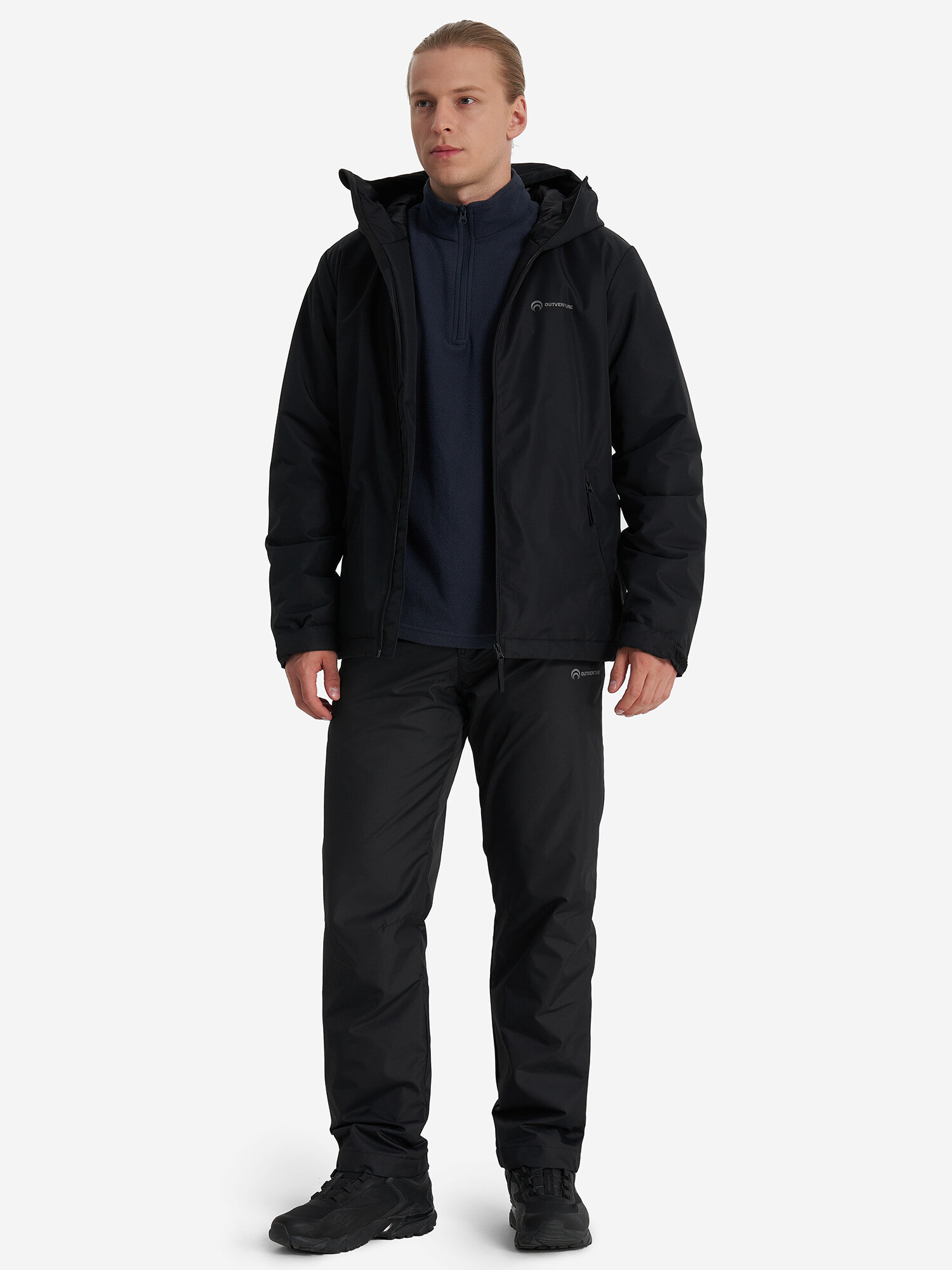 Куртка спортивная OUTVENTURE, размер 46, черный — фото 1