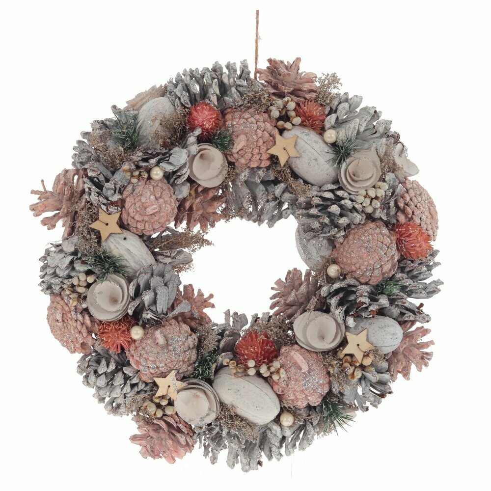 Венок декоративный 32*7*32 см 026445