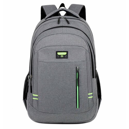 Рюкзак, мужской, серый, большой, для студентов