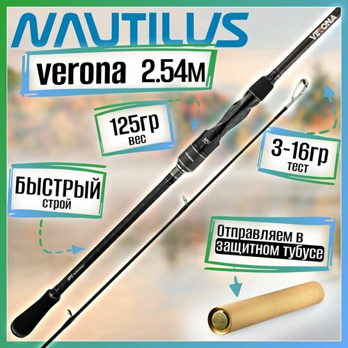 Спиннинг Nautilus VERONA VRS-842ML 2.54м 3-16гр