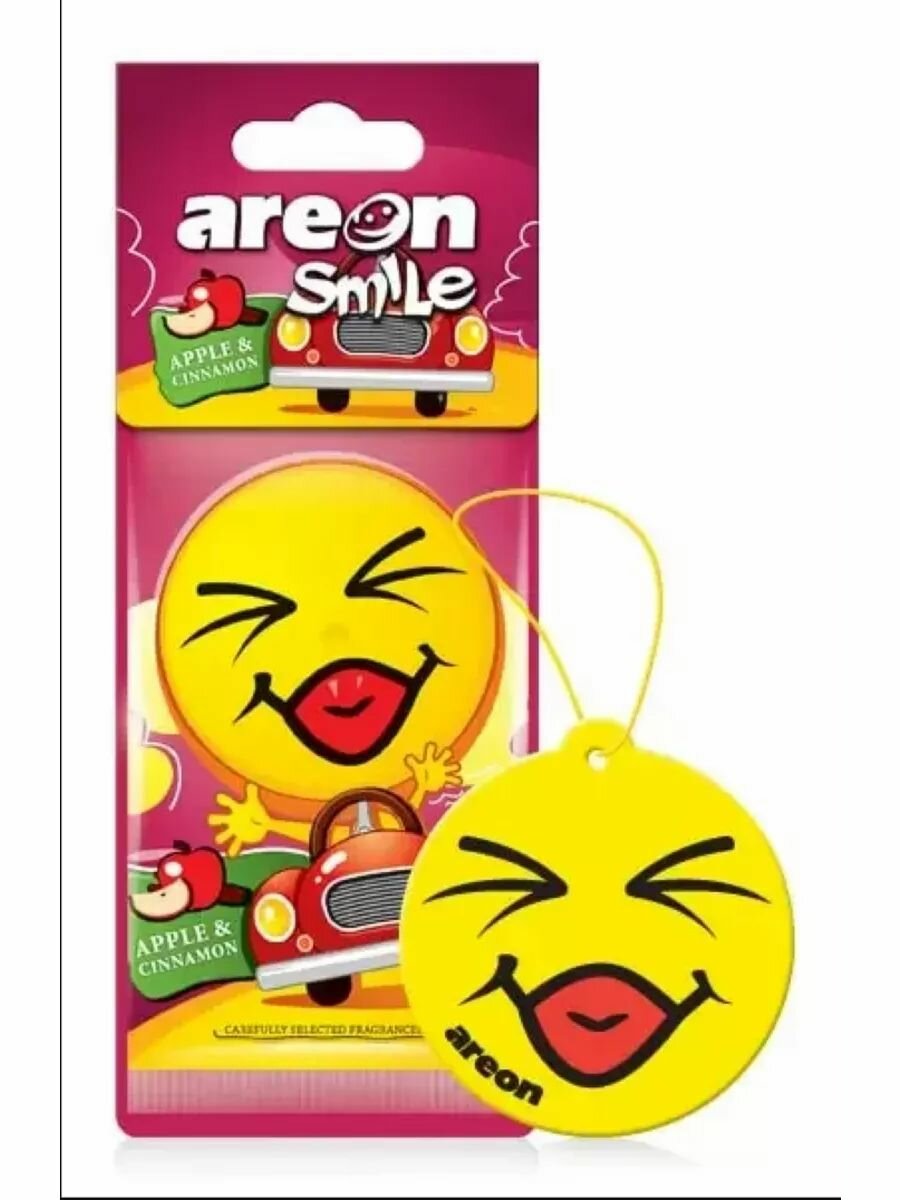 Ароматизатор для автомобиля "SMILE RING" Premium Яблоко-корица 704-SMR-324 AREON