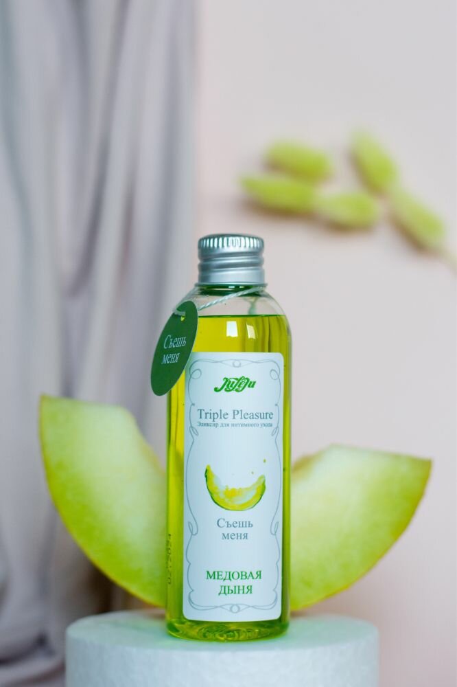 Эликсир JULEJU Triple Pleasure "Медовая дыня", универсальный, разогревающий, 130г