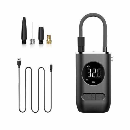 Портативный мини-насос CZK-3668, беспроводной, с цифровым дисплеем