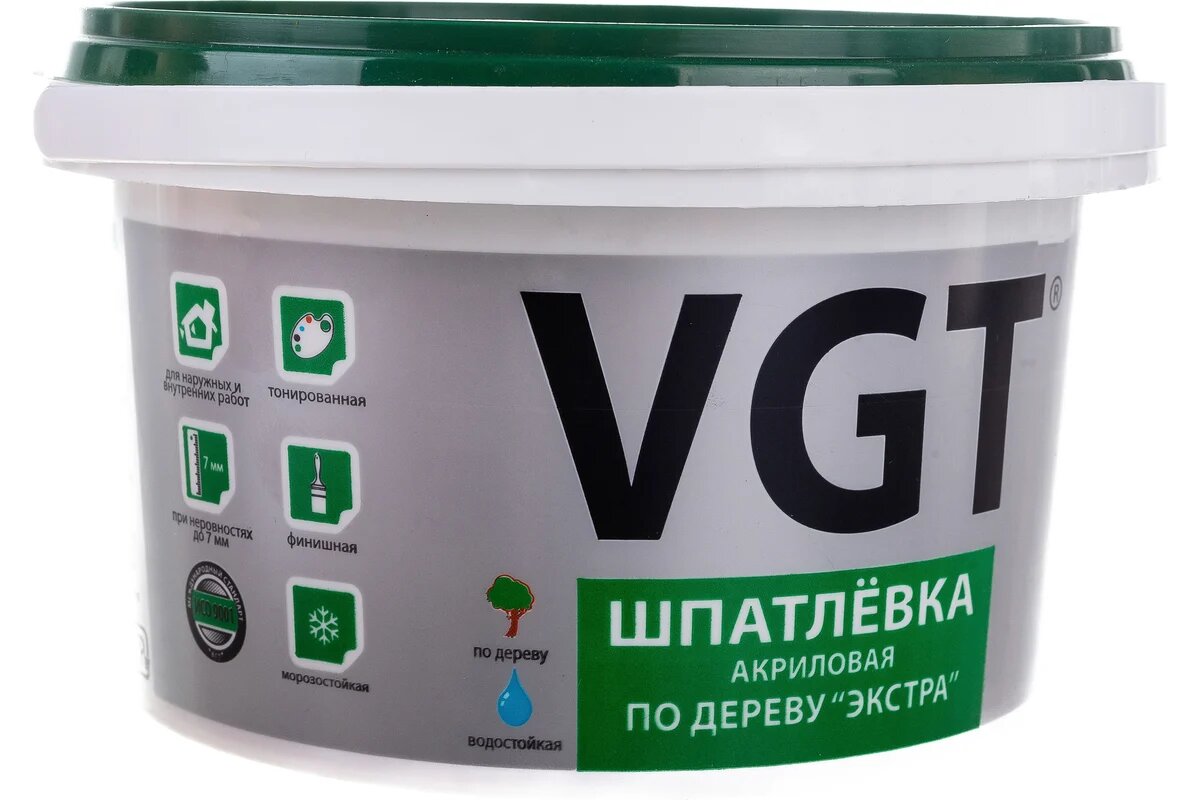ВГТ шпатлевка экстра по дереву бук (1кг) финишная влагостойкая
