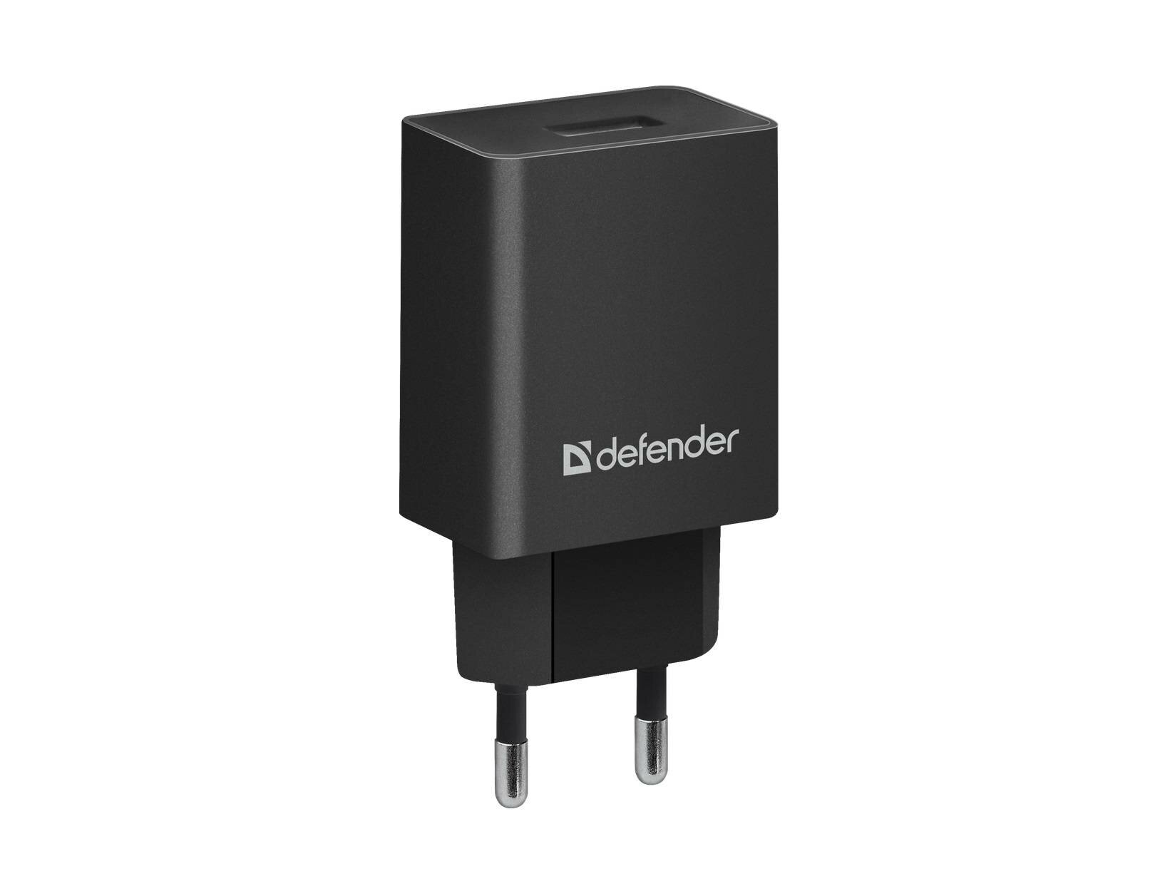 Defender Сетевой адаптер EPA-10 черный 1xUSB 5V/2.1А пакет.