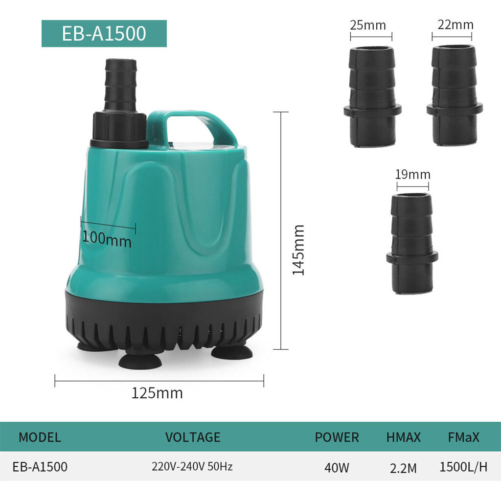 Изображение Субмерсибльный аквариумный насос 300-4000L/H
