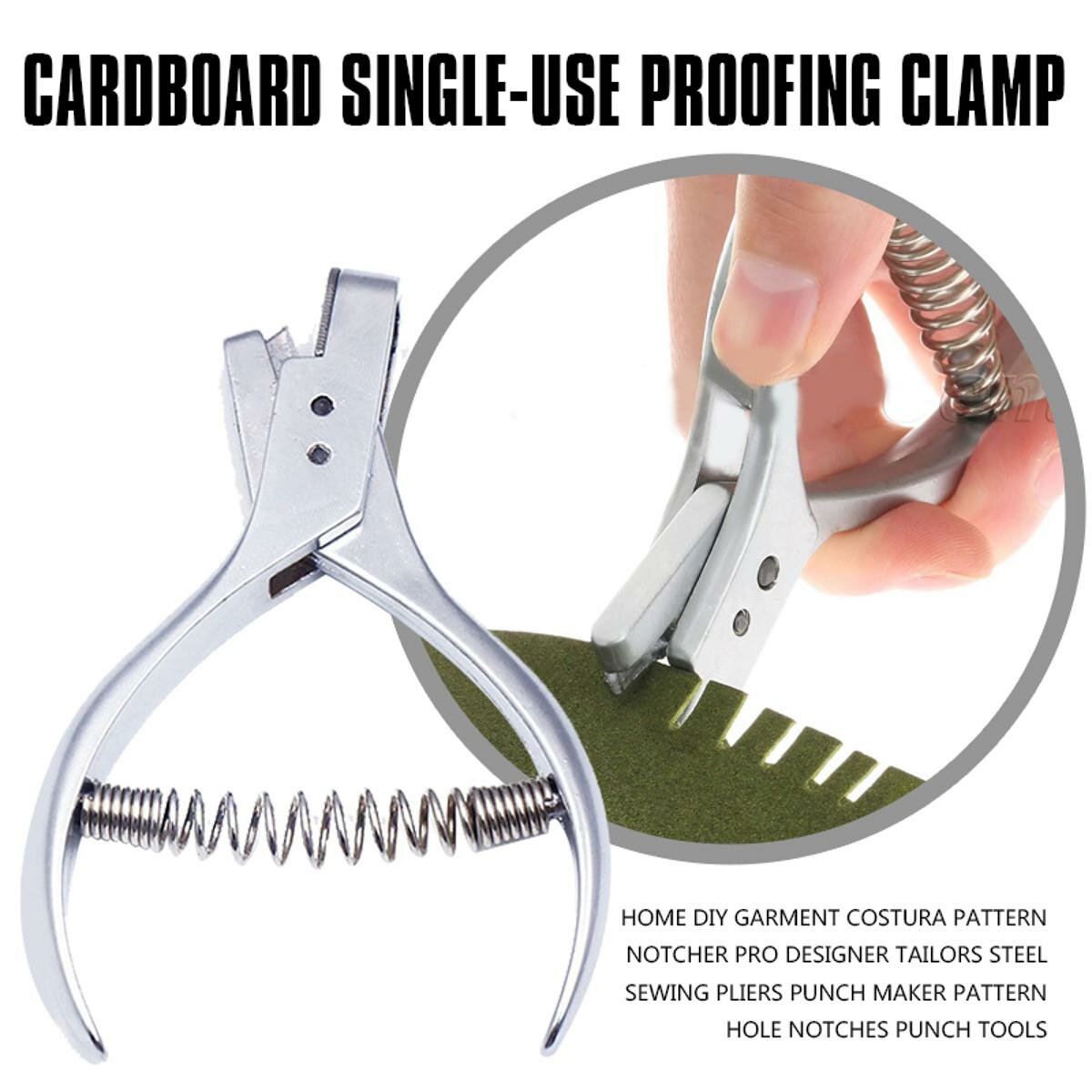 Главная DIY Гарт шов Pattern Notcher Pro Designer Tailors Стальные швейные плоскогубцы nch Maker Pattern Hole Notches nch Tools