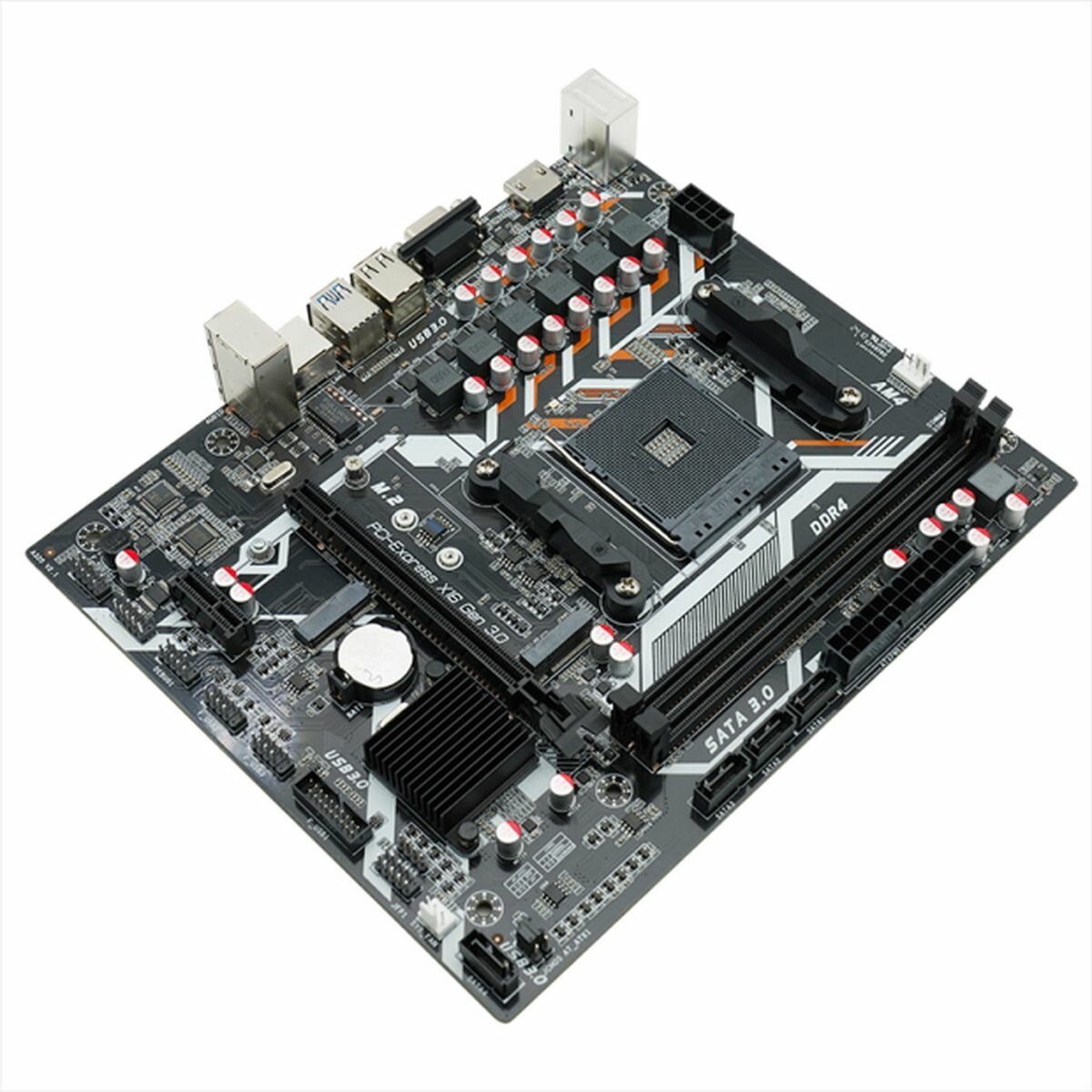 Материнская плата Afox A320D4-MA5-V2, AM4, AMD A320, Micro-ATX, RTL (A320D4-MA5-V2)
