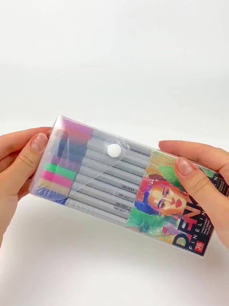 Набор линеров DENKSY, капиллярные, 36 ярких цветов, толщина линии 1мм — фото 1