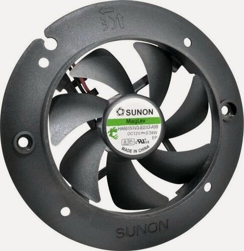 Изображение товара Вентилятор SUNON HA40101V3-E00U-A99 Вентилятор DC осевой 12ВDC d48,9x10,6мм 7,65м3/ч 13,1дБА 1шт