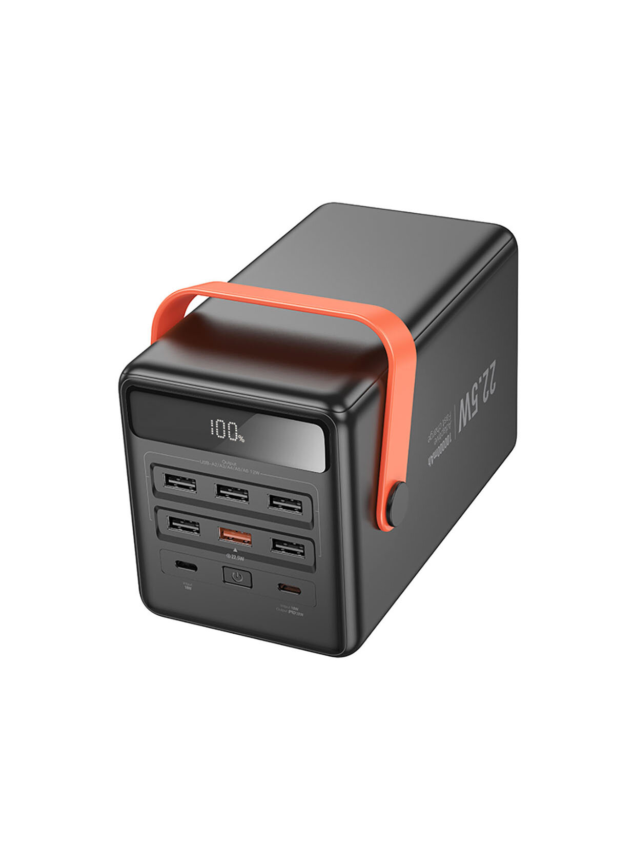 Внешний аккумулятор / повербанк Hoco J142 Surpass 100000mAh 22.5W+PD20W, цвет Черный — фото 1