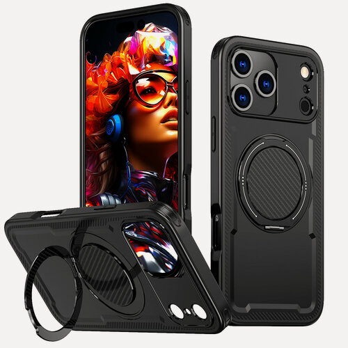 Изображение товара Подходит для чехла для мобильного телефона iPhone 16 Pro магнитный кронштейн защитный чехол