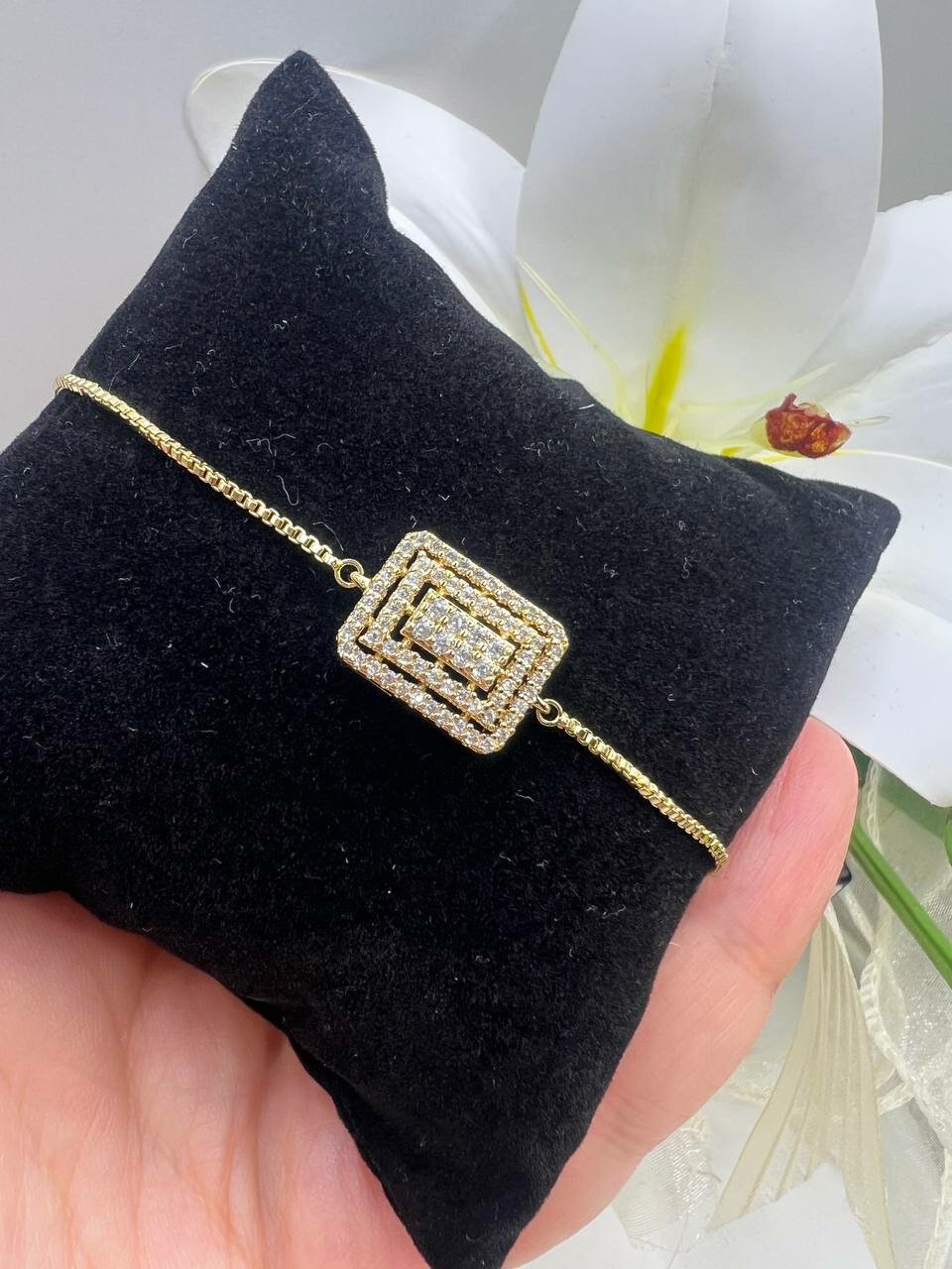 Браслет , золотистый — фото 1