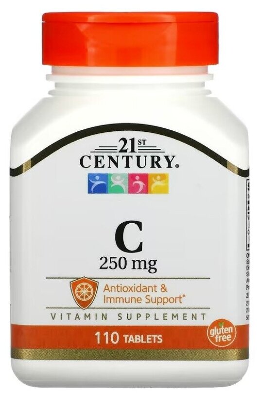 Витамин С 21st Century Vitamin C 250 мг 110 таб.