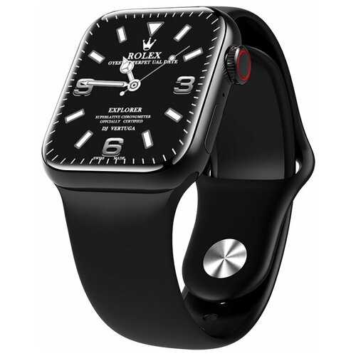 Умные часы Smart Watch MW27 Plus VAmobile Смарт-часы Watch 7 женские наручные мужские наручные умные часыБеспроводная зарядка Черный 283900₽