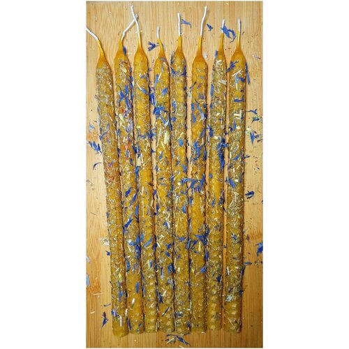 Свечи восковые с травами, костёр, точечное уничтожение, чистка