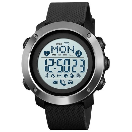 Часы SkmeiСкмей 1511 пульсометр шагомер счетчик калорий компас ЧерныеСеребристые 265000₽