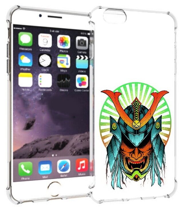 Чехол задняя-панель-накладка-бампер MyPads ешимитсу рисунок для iPhone 6 plus/ 6S plus 5.5 (Айфон 6/6С+ плюс) противоударный