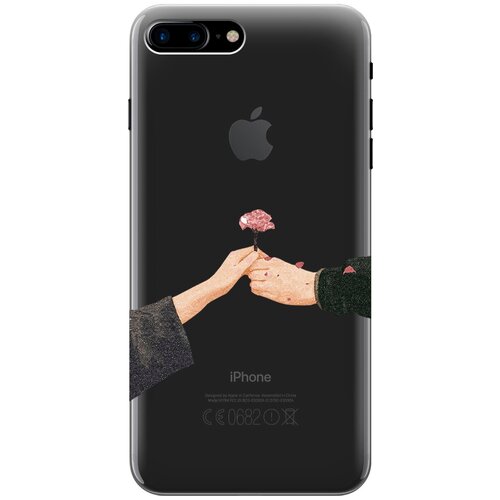 Силиконовый чехол на Apple iPhone 8 Plus / 7 Plus / Эпл Айфон 7 Плюс / 8 Плюс с рисунком Hands силиконовый чехол на apple iphone 8 plus 7 plus эпл айфон 7 плюс 8 плюс с рисунком camomiles soft touch бирюзовый