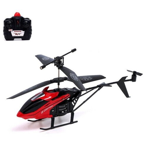 Вертолёт радиоуправляемый Воздушный король работает от аккумулятора цвет красный 2240₽