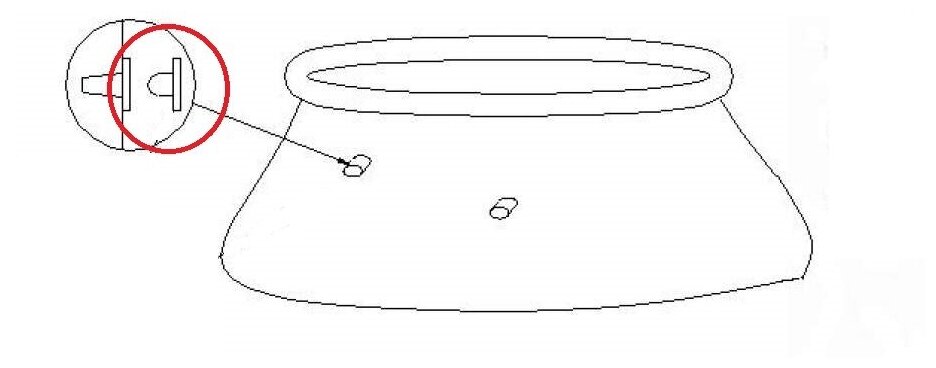 Резиновая заглушка для бассейнов Intex, комплект 2шт. - фотография № 2