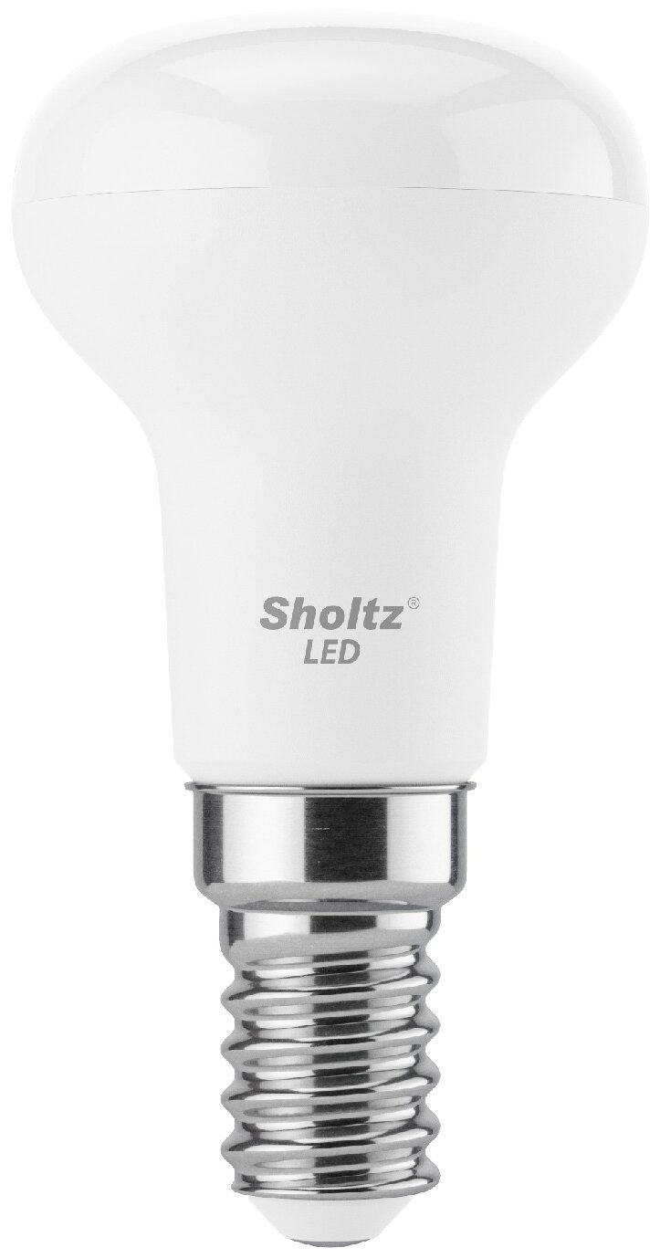 Лампа светодиодная энергосберегающая Sholtz 8,5Вт 220В рефлектор R50 E14 4000К пластик(Шольц) LER4138