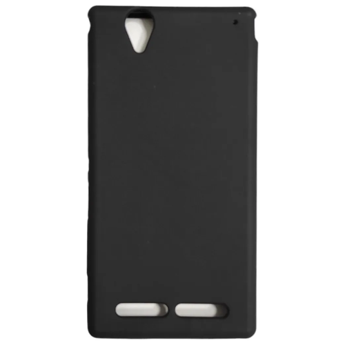 Чехол силиконовый для Sony Xperia T2 Ultra, D5303, черный чехол клатч mypads portafoglio magnetico для sony xperia t2 ultra t2 ultra dual d5303 d5322 xm50h