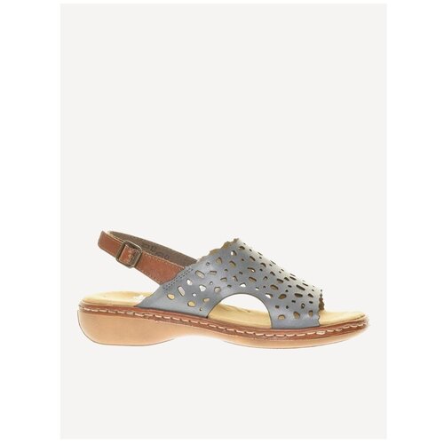 фото Босоножки rieker, размер 37, синий