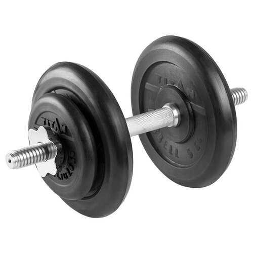 Гантель разборная 15 кг TITAN Barbell - d31, Комплектация №1 с железной ручкой гантель разборная 27 кг titan barbell d31 комплектация 1 с железной ручкой