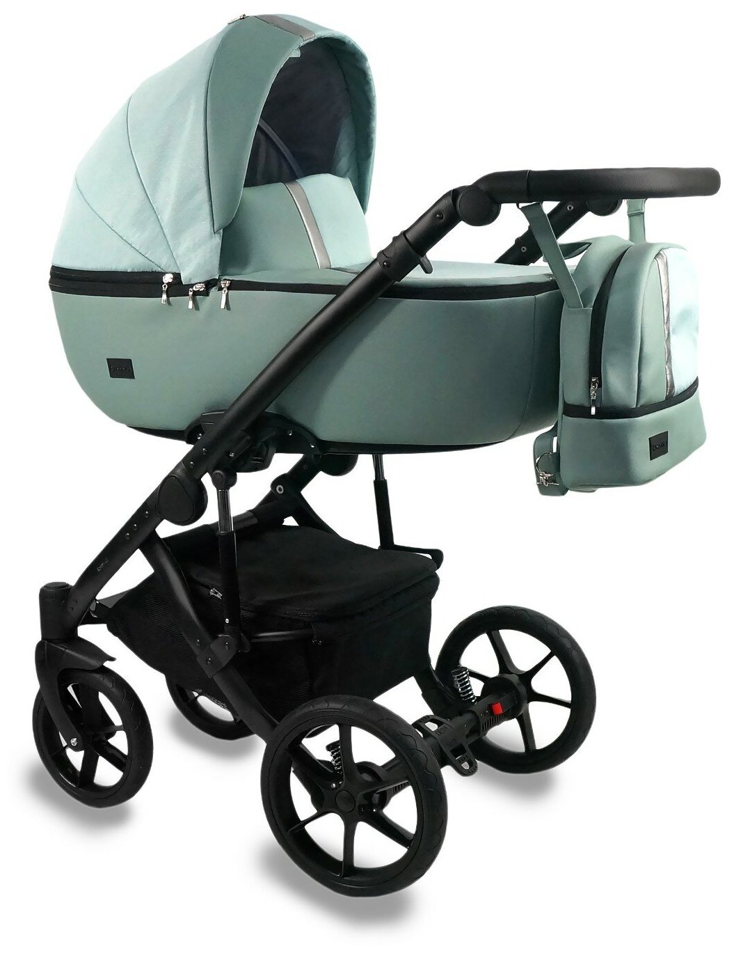 Коляска 3в1 Bexa Air (04) шалфей кожа+шалфей