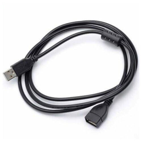 Удлинитель USB2.0 Am-Af AT7206 - кабель 1,5 метра чёрный кабель atcom usb a usb b at2824 3 м синий