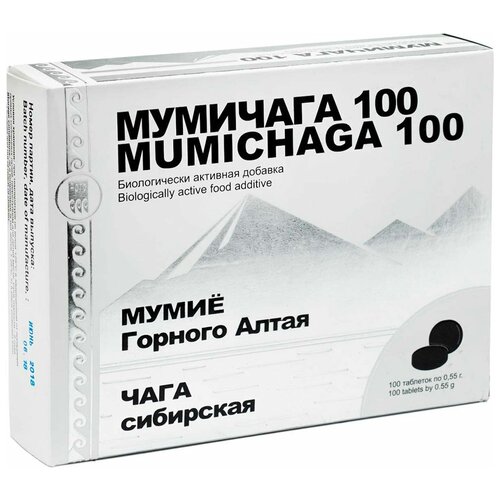 Мумичага 100, таблетки, 100 шт