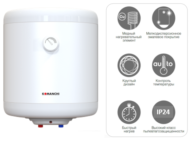 Водонагреватель KOMANCHI KWH/S 50 Umi