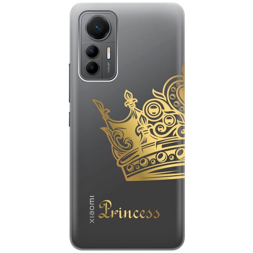 Силиконовый чехол с принтом True Princess для Xiaomi 12 Lite / Сяоми 12 Лайт матовый чехол true princess для xiaomi 12 lite сяоми 12 лайт с 3d эффектом черный