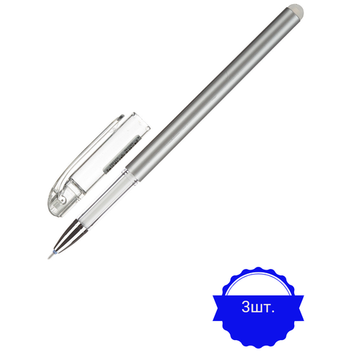 Ручка гелевая Mirage Attache стираемая, синий, 0,38мм 3 штуки
