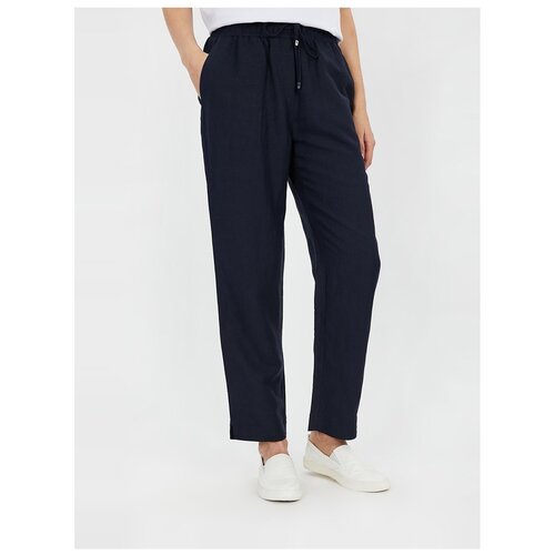 фото Брюки baon льняные брюки-джоггеры baon, размер: s, розовый