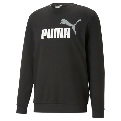 Свитшот PUMA Ess+ 2 Col Big Logo Crew, размер XS, черный