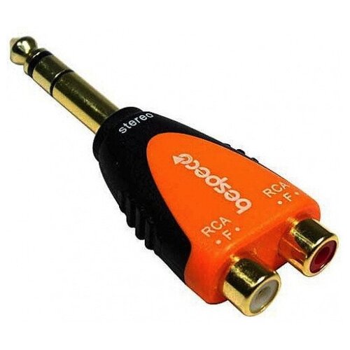 Адаптер Bespeco SLAD370B разъем rca bespeco fmrcar silver red