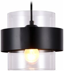 Подвесной светильник со сменной лампой TR3646 BK/CL черный/прозрачный E27 max 40W D180*950