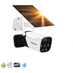 Автономная ip камера видеонаблюдения WiFi Onviz S454, видеокамера с аккумулятором и солнечной панелью, беспроводная уличная камера видеонаблюдения - изображение