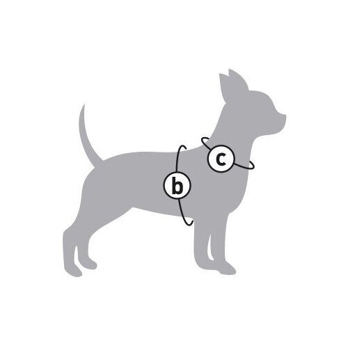 Мягкая шлейка для мелких пород собак WAUDOG с рисунком NASA, адресник SMART ID, размер S2, обхват груди 46-50 см, обхват шеи 43-45 см