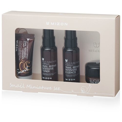 Набор миниатюр с улиточным муцином Mizon Snail Miniature Set 30ml+50ml+50ml+15g