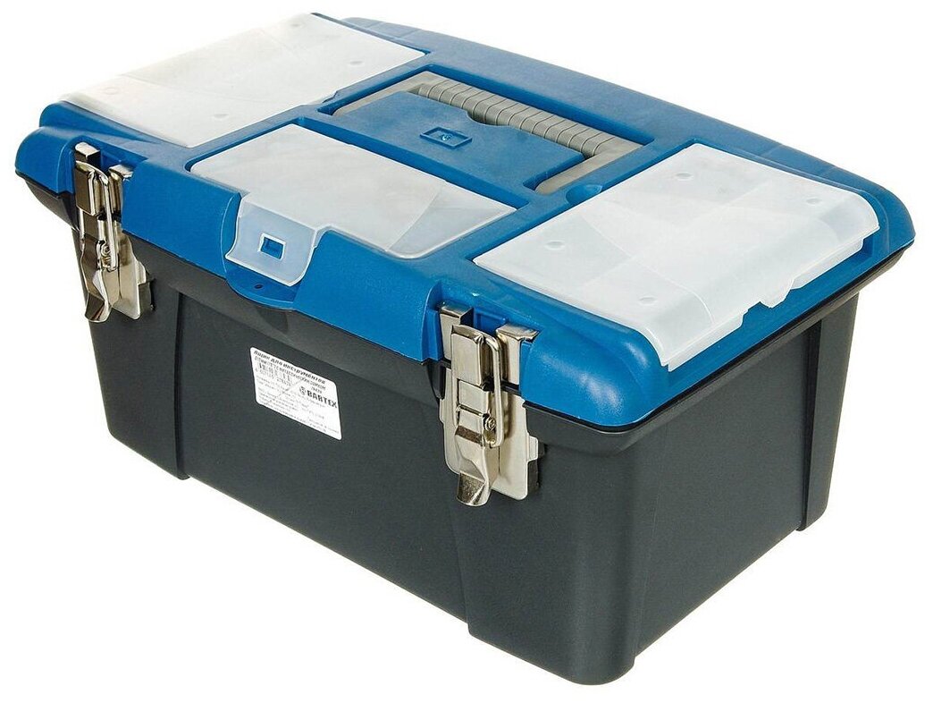 Ящик для инструментов, 16 ', 41 см, пластик, Bartex, металлический замок, 27802202