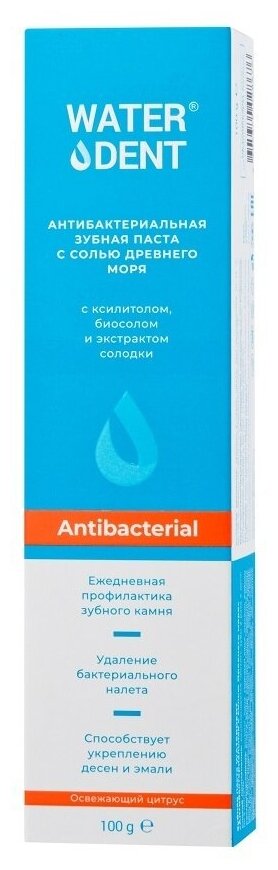 Зубная паста WATERDENT Антибактериальная 100 г
