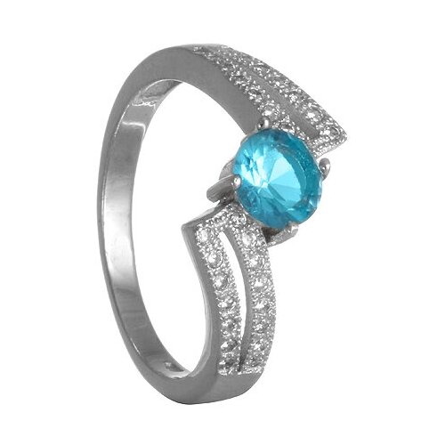 Серебряное кольцо 'Елена' с фианитами