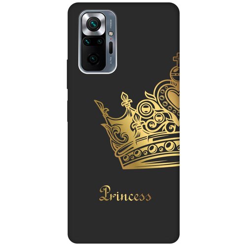 Матовый чехол True Princess для Xiaomi Redmi Note 10 Pro / Сяоми Редми Ноут 10 Про с 3D эффектом черный матовый чехол true princess для xiaomi redmi note 12 сяоми редми ноут 12 с 3d эффектом черный