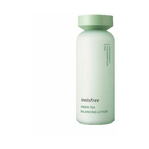 Innisfree Green Tea Balancing Lotion Балансирующий лосьон для лица с экстрактом зеленого чая, гиалуроном и PHA кислотой, 160 мл