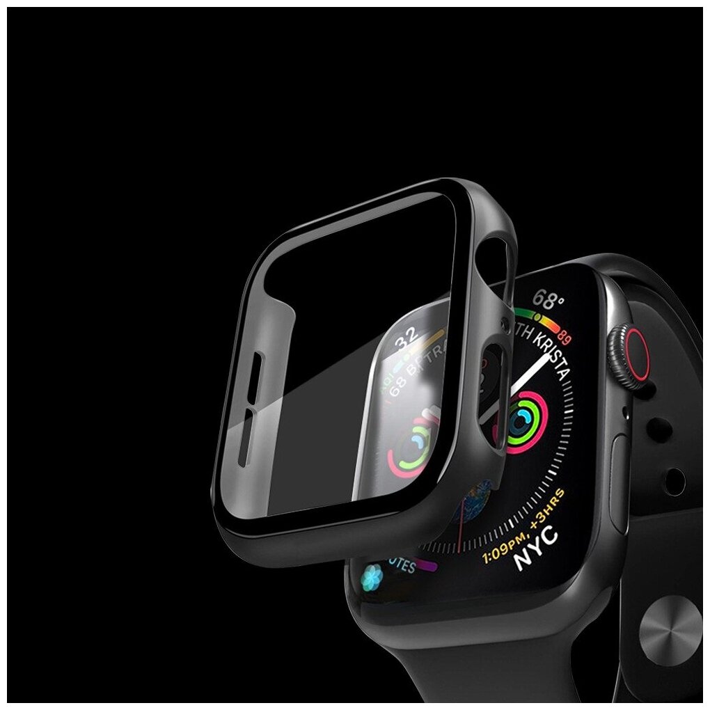Кейс со стеклом Deppa для Apple Watch 4/5 series 44 лавандовый