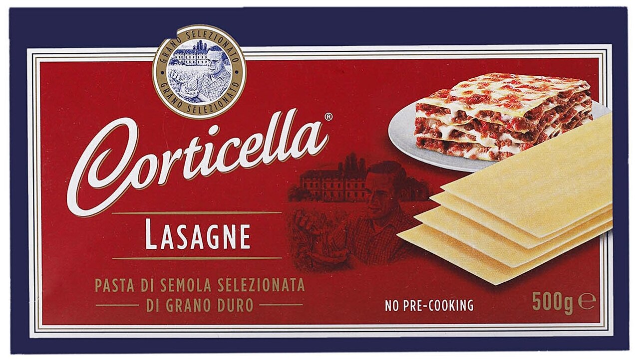 Макаронные изделия "Corticella" Lasagne Лазания листы, 500 грамм