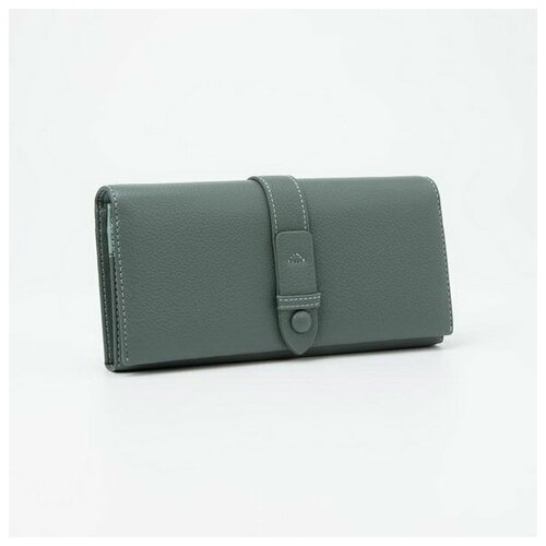 фото Кошелек женский кнр 3 отдела на магнитах, зеленый
